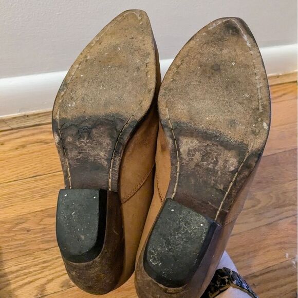 Vintage Guess? by Georges Marciano Size‎ 8.5 Leather Suede Cowboy Ankle Booties - Picture 8 of 9